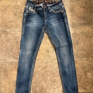 Rock Revival Women's Dark Blue Skinny Jeans